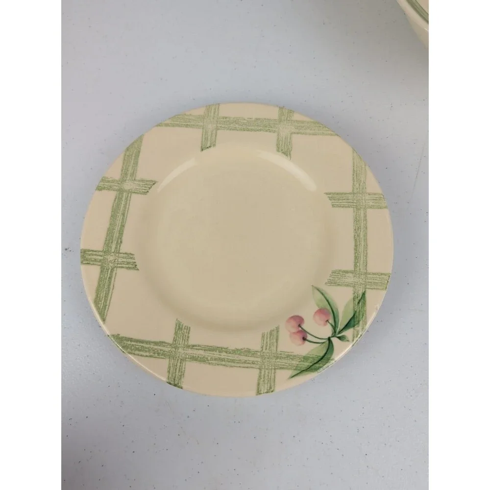 Pfaltzgraff Garden Party Mixed Set Serving Bowl Dinner Plate Saucers Stoneware
